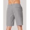 image:imageCOOFANDY Mens Casual Shorts 9 Inch Flat Front Lightweight Summer Beach Vacation Shorts with 4 PocketsLight Grey