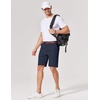 image:imageCOOFANDY Mens Casual Shorts 9 Inch Flat Front Lightweight Summer Beach Vacation Shorts with 4 PocketsNavy Blue