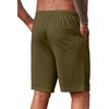 image:imageCOOFANDY Mens Casual Shorts 9 inch Inseam Stretch Beach Shorts Elastic Waist Drawstring Summer ShortsArmy Green