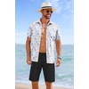image:imageCOOFANDY Mens Casual Shorts 9 inch Inseam Stretch Beach Shorts Elastic Waist Drawstring Summer ShortsBlack