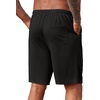 image:imageCOOFANDY Mens Casual Shorts 9 inch Inseam Stretch Beach Shorts Elastic Waist Drawstring Summer ShortsBlack