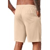 image:imageCOOFANDY Mens Casual Shorts 9 inch Inseam Stretch Beach Shorts Elastic Waist Drawstring Summer ShortsLight Khaki