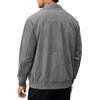 image:imageCOOFANDY Mens Casual Suede Bomber Jacket Lightweight Full Zip Up Jackets Vintage Faux Leather JacketDark Grey