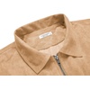 image:imageCOOFANDY Mens Casual Suede Bomber Jacket Lightweight Full Zip Up Jackets Vintage Faux Leather JacketLight Tan