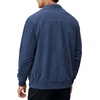 image:imageCOOFANDY Mens Casual Suede Bomber Jacket Lightweight Full Zip Up Jackets Vintage Faux Leather JacketNavy Blue