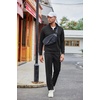 image:imageCOOFANDY Mens Casual Sweatsuit 2 Piece Athletic Full Zip Tracksuit Jacquard Jogging Set Fashion Jackets And Pants OutfitBlack