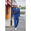 image:imageCOOFANDY Mens Casual Sweatsuit 2 Piece Athletic Full Zip Tracksuit Jacquard Jogging Set Fashion Jackets And Pants OutfitBlue