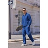 image:imageCOOFANDY Mens Casual Sweatsuit 2 Piece Athletic Full Zip Tracksuit Jacquard Jogging Set Fashion Jackets And Pants OutfitBlue