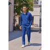 image:imageCOOFANDY Mens Casual Sweatsuit 2 Piece Athletic Full Zip Tracksuit Jacquard Jogging Set Fashion Jackets And Pants OutfitBlue