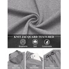 image:imageCOOFANDY Mens Casual Sweatsuit 2 Piece Athletic Full Zip Tracksuit Jacquard Jogging Set Fashion Jackets And Pants OutfitLight Grey Textile