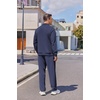 image:imageCOOFANDY Mens Casual Sweatsuit 2 Piece Athletic Full Zip Tracksuit Jacquard Jogging Set Fashion Jackets And Pants OutfitNavy Blue