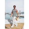 image:imageCOOFANDY Mens Casual Tank Tops 2 Pack Waffle Knit Sleeveless Shirt Breathable Tank Shirts Summer Muscle TeeBlackLight Grey