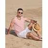 image:imageCOOFANDY Mens Casual Tank Tops 2 Pack Waffle Knit Sleeveless Shirt Breathable Tank Shirts Summer Muscle TeePink