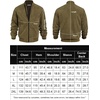 image:imageCOOFANDY Mens Casual Varsity Jacket Vintage Lightweight Suede Bomber JacketsGreen