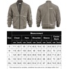 image:imageCOOFANDY Mens Casual Varsity Jacket Vintage Lightweight Suede Bomber JacketsGrey