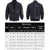 image:imageCOOFANDY Mens Casual Varsity Jacket Vintage Lightweight Suede Bomber JacketsNavy Blue