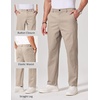 image:imageCOOFANDY Mens Chino Pants Casual Business Dress Pants Stretch Golf Trousers with PocketsApricot