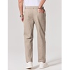 image:imageCOOFANDY Mens Chino Pants Casual Business Dress Pants Stretch Golf Trousers with PocketsApricot