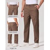 image:imageCOOFANDY Mens Chino Pants Casual Business Dress Pants Stretch Golf Trousers with PocketsBrown