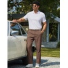 image:imageCOOFANDY Mens Chino Pants Casual Business Dress Pants Stretch Golf Trousers with PocketsBrown