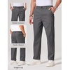 image:imageCOOFANDY Mens Chino Pants Casual Business Dress Pants Stretch Golf Trousers with PocketsDark Gray