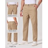 image:imageCOOFANDY Mens Chino Pants Casual Business Dress Pants Stretch Golf Trousers with PocketsKhaki