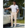 image:imageCOOFANDY Mens Chino Pants Casual Business Dress Pants Stretch Golf Trousers with PocketsLight Apricot