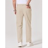 image:imageCOOFANDY Mens Chino Pants Casual Business Dress Pants Stretch Golf Trousers with PocketsLight Apricot