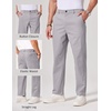 image:imageCOOFANDY Mens Chino Pants Casual Business Dress Pants Stretch Golf Trousers with PocketsLight Gray