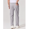 image:imageCOOFANDY Mens Chino Pants Casual Business Dress Pants Stretch Golf Trousers with PocketsLight Gray