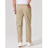 image:imageCOOFANDY Mens Chino Pants Casual Business Dress Pants Stretch Golf Trousers with PocketsLight Khaki