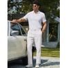 image:imageCOOFANDY Mens Chino Pants Casual Business Dress Pants Stretch Golf Trousers with PocketsWhite