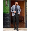 image:imageCOOFANDY Mens Classic Casual Dress Pants Expandable Waist Suit Pant Slim Fit Flat Front SlacksBlack