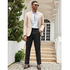 image:imageCOOFANDY Mens Classic Casual Dress Pants Expandable Waist Suit Pant Slim Fit Flat Front SlacksBlack