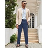 image:imageCOOFANDY Mens Classic Casual Dress Pants Expandable Waist Suit Pant Slim Fit Flat Front SlacksBlue