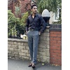 image:imageCOOFANDY Mens Classic Casual Dress Pants Expandable Waist Suit Pant Slim Fit Flat Front SlacksDark Gery