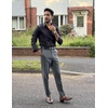 image:imageCOOFANDY Mens Classic Casual Dress Pants Expandable Waist Suit Pant Slim Fit Flat Front SlacksDark Gery