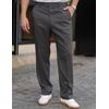 image:imageCOOFANDY Mens Classic Casual Dress Pants Expandable Waist Suit Pant Slim Fit Flat Front SlacksDark Gery