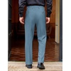 image:imageCOOFANDY Mens Classic Casual Dress Pants Expandable Waist Suit Pant Slim Fit Flat Front SlacksDenim Blue