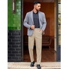 image:imageCOOFANDY Mens Classic Casual Dress Pants Expandable Waist Suit Pant Slim Fit Flat Front SlacksKhaki