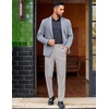 image:imageCOOFANDY Mens Classic Casual Dress Pants Expandable Waist Suit Pant Slim Fit Flat Front SlacksLight Grey