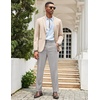 image:imageCOOFANDY Mens Classic Casual Dress Pants Expandable Waist Suit Pant Slim Fit Flat Front SlacksLight Grey