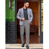 image:imageCOOFANDY Mens Classic Casual Dress Pants Expandable Waist Suit Pant Slim Fit Flat Front SlacksMoon Grey
