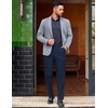 image:imageCOOFANDY Mens Classic Casual Dress Pants Expandable Waist Suit Pant Slim Fit Flat Front SlacksNavy Blue