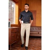 image:imageCOOFANDY Mens Classic Casual Dress Pants Expandable Waist Suit Pant Slim Fit Flat Front SlacksSand