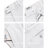 image:imageCOOFANDY Mens Classic Casual Dress Pants Expandable Waist Suit Pant Slim Fit Flat Front SlacksWhite
