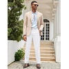 image:imageCOOFANDY Mens Classic Casual Dress Pants Expandable Waist Suit Pant Slim Fit Flat Front SlacksWhite