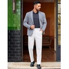 image:imageCOOFANDY Mens Classic Casual Dress Pants Expandable Waist Suit Pant Slim Fit Flat Front SlacksWhite
