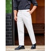 image:imageCOOFANDY Mens Classic Casual Dress Pants Expandable Waist Suit Pant Slim Fit Flat Front SlacksWhite