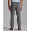 image:imageCOOFANDY Mens Classic Dress Pants Expandable Waist Suit Pants Breathable Business Casual SlacksDark Grey